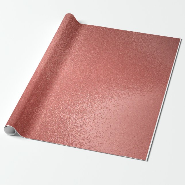 Presente Papel brilhante de enrolamento Dourado do Rosa (Desenrolado)