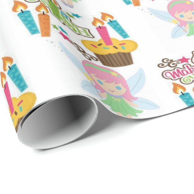 Presente Papel brilhante de enrolamento Faça um Cupcake de  (Ponta do rolo)