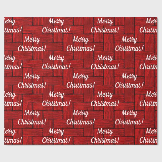 Presente Papel Brilhante de moldagem de Natal Vermelho (Aberto)