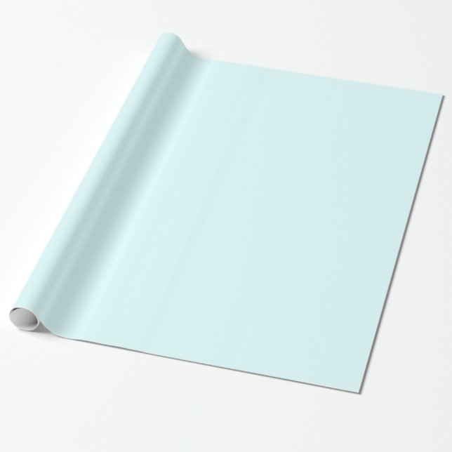 Presente Papel brilhante para enrolamento de azul-bebê (Desenrolado)