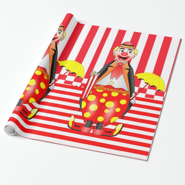 Presente Papel Brilhante, Pipoca de Palito Vermelho (Desenrolado)