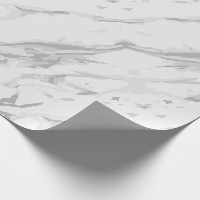 Presente Papel clássico de enrolamento de mármore branco (Ponta)