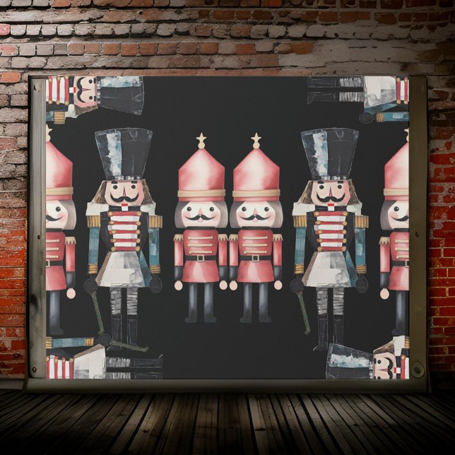 Presente Papel clássico de moldagem de natal de quebra-noze (Criador carregado)