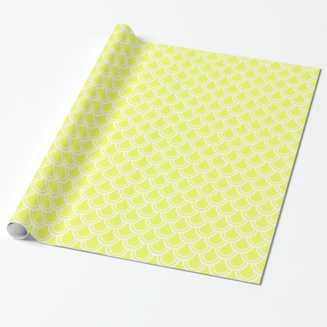 Presente Papel de Acondicionamento da Escala de Peixes Amar (Desenrolado)