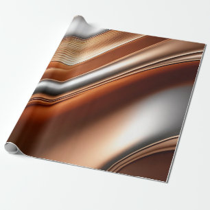 Presente Papel de Aperfeiçoamento Padronizado de Onda Bonze
