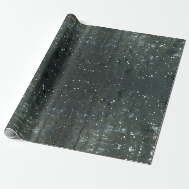 Presente Papel de Artesanato de Design Celestial pintado à  (Desenrolado)