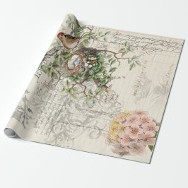 Presente Papel de Decoupage 60lb do pássaro das coisas