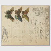 Papel de Decoupage das coisas efêmeras da