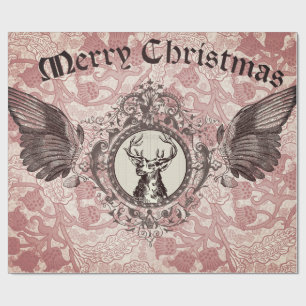 Presente Papel de Decoupage dos alces do Natal