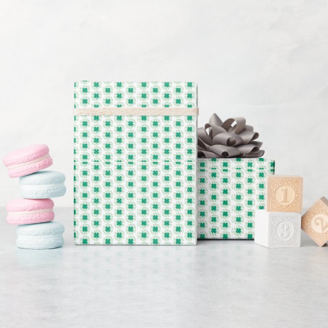 Presente Papel de embalagem branco esbranquiçado brilhante (Chá de bebê)