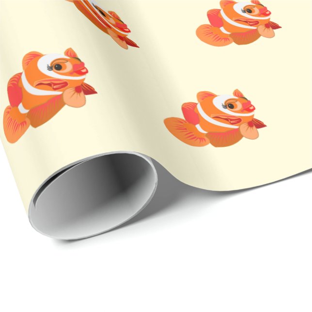 Presente Papel de embalagem brilhante - Riki 3 (Ponta do rolo)