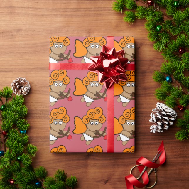 Presente PAPEL DE EMBALAGEM CUPID DE dia de os namorados (Presente de Natal)