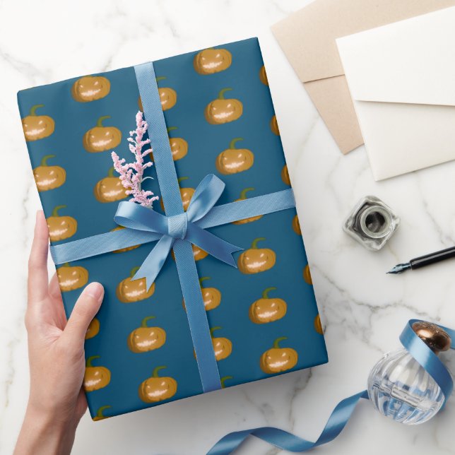 Presente Papel De Embalagem De Abóbora (Presentear)