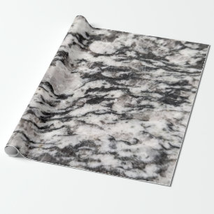 Presente papel de embalagem de abstrato branco e preto