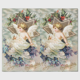 PRESENTE PAPEL DE EMBALAGEM DE ANJO DE NATAL