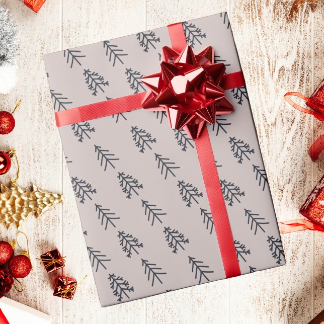 Presente Papel De Embalagem De Árvores De Natal Elegantes P (Criador carregado)