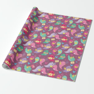 Presente Papel De Embalagem De Aves