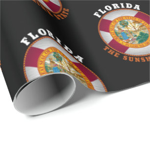 PRESENTE PAPEL DE EMBALAGEM DE BANDEIRA FLORIDA STATE