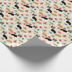 Presente Papel de embalagem de Corgi Birthday