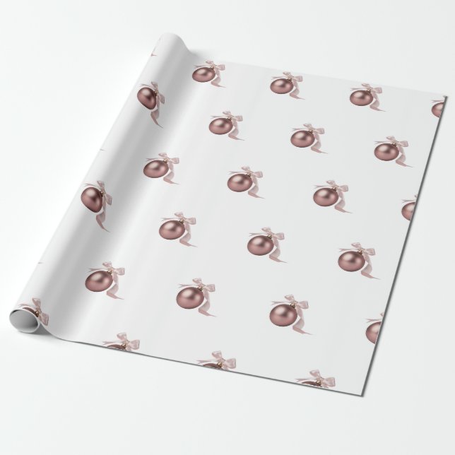 PRESENTE PAPEL DE EMBALAGEM DE FESTA COM ADORNO DE ROSA DES (Desenrolado)