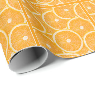 Presente Papel de embalagem de laranjas