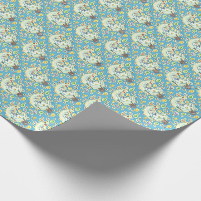 PRESENTE PAPEL DE EMBALAGEM DE LUA LESTE BUNNY JELLY BEAN D (Ponta)