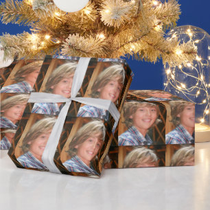 PRESENTE PAPEL DE EMBALAGEM DE NATAL COM FOTO PERSONALIZADA