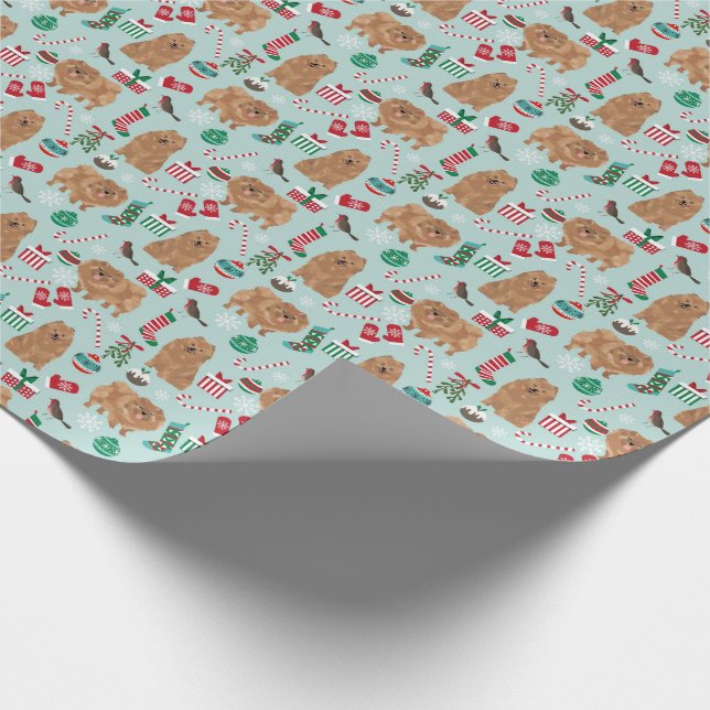 Presente Papel de embalagem de Natal da Pomerânia (Ponta)