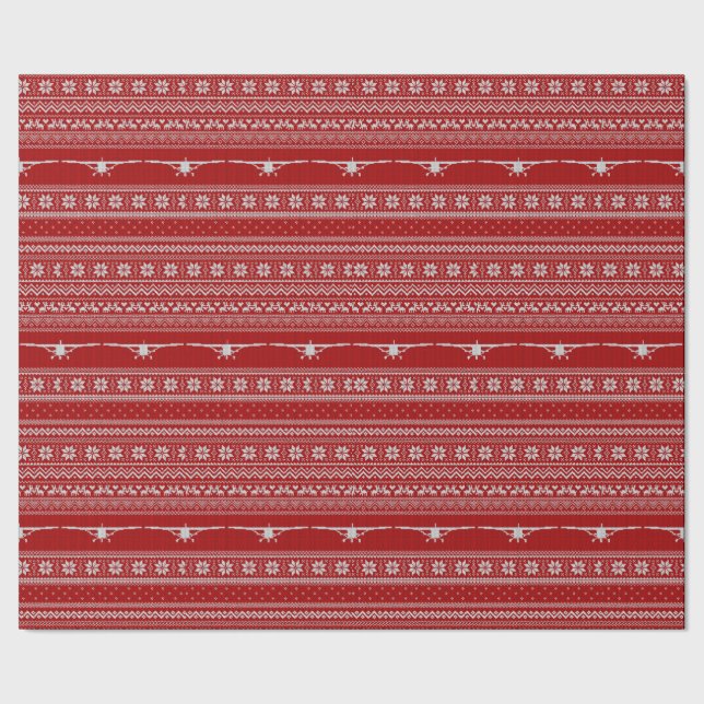 Presente Papel De Embalagem De Natal De Cessna Febre (Barra)