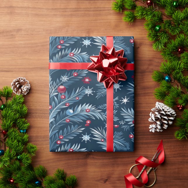 Presente Papel de embalagem de Natal festivo vívido (Presente de Natal)
