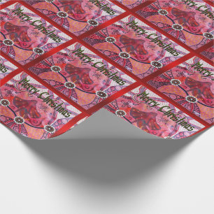 Presente Papel De Embalagem De Natal Frill-Neck