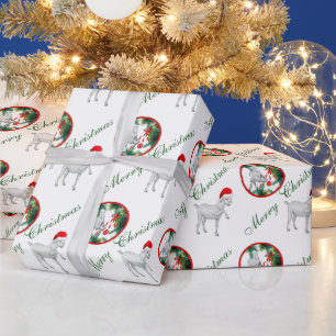 Presente Papel De Embalagem De Natal Saanen E Bebê