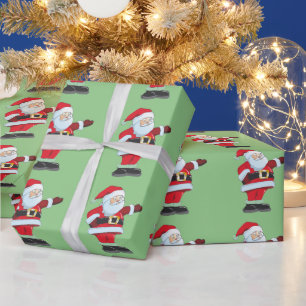 PRESENTE PAPEL DE EMBALAGEM DE NATAL SANTA CLAUS
