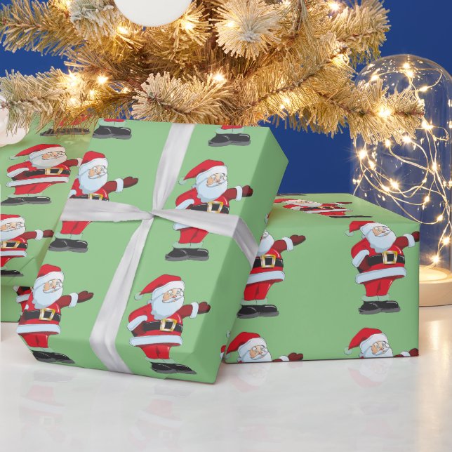 PRESENTE PAPEL DE EMBALAGEM DE NATAL SANTA CLAUS (Feriados)