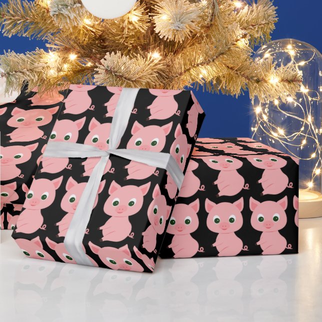 PRESENTE PAPEL DE EMBALAGEM DE PIGGY DE PINCO (Feriados)