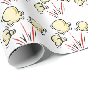 Presente Papel de embalagem de pipoca de filme divertido