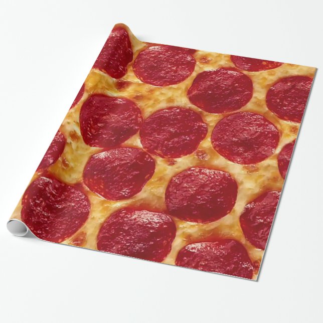 Presente Papel de embalagem de pizza (Desenrolado)