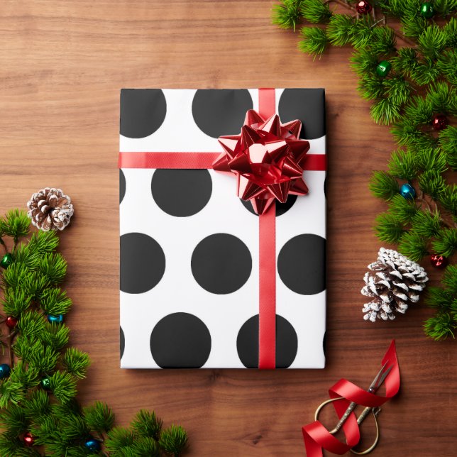 Presente Papel De Embalagem De Polka Com 30 Polka * 60 Pés  (Presente de Natal)