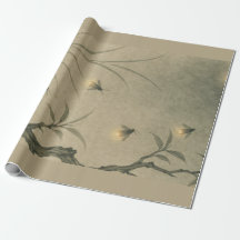 PAPEL DE EMBALAGEM DE PRESENTES COM FIREFLIES JAPO