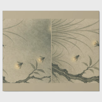 PRESENTE PAPEL DE EMBALAGEM DE PRESENTES COM FIREFLIES JAPO