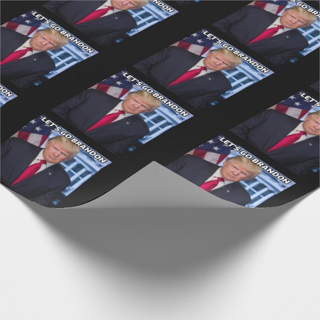 Presente PAPEL DE EMBALAGEM DE TRUMP DE vamos GO BRANDON (Ponta)
