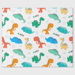 PRESENTE PAPEL DE EMBALAGEM: DINOSSAUROS