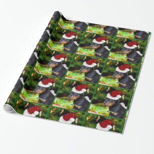 Presente Papel de embalagem do cachorrinho rottweiler de Na