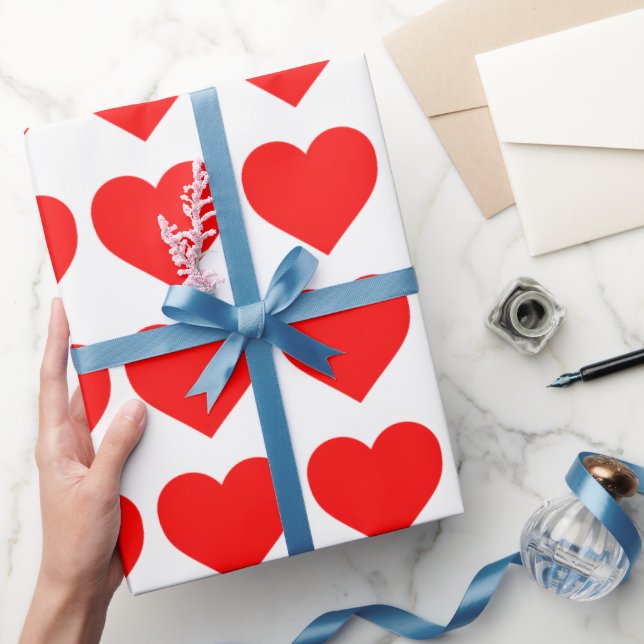 PRESENTE PAPEL DE EMBALAGEM DO CORAÇÃO DO CASAMENTO (Presentear)