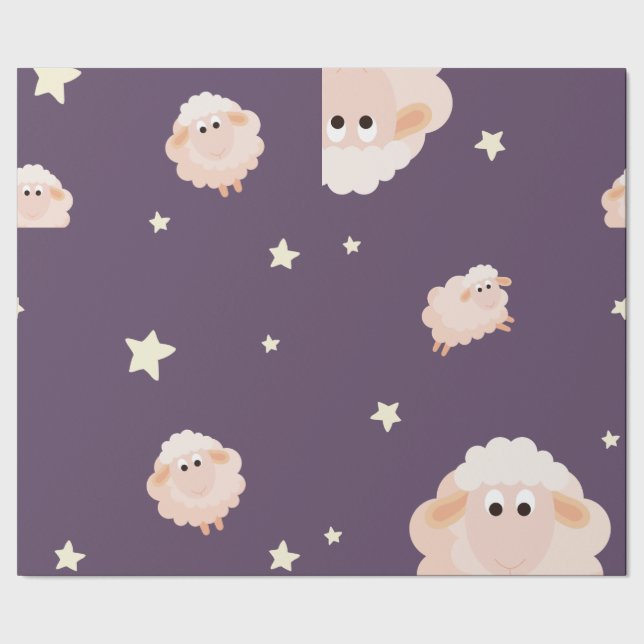 Presente Papel De Embalagem Em Combinação De Lamas E Estrel (Barra)