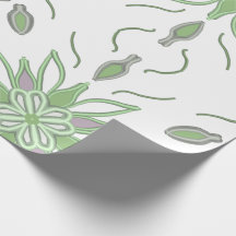 Papel de embalagem floral