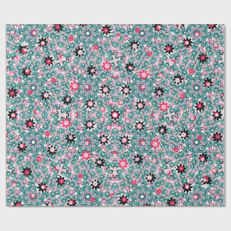 Presente Papel de embalagem floral - Na moda