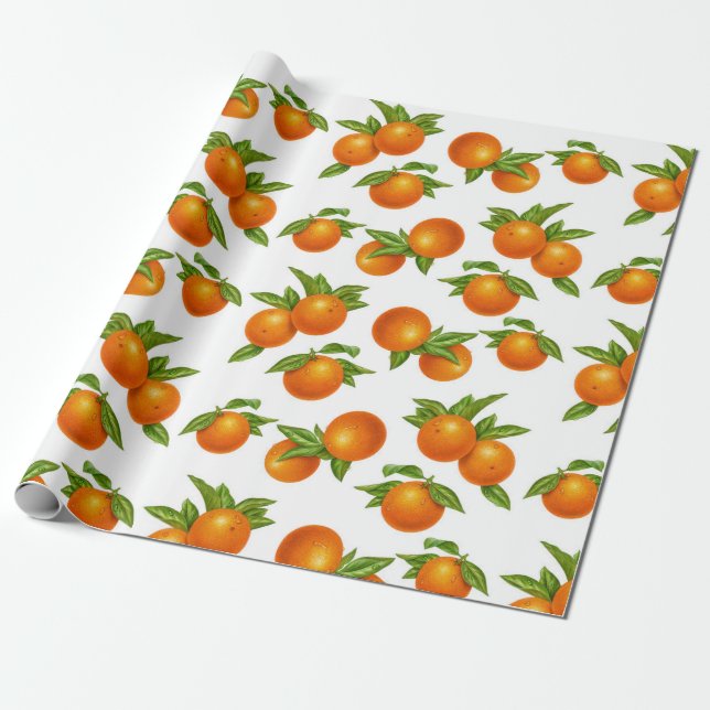 Presente Papel de embalagem laranja (Desenrolado)