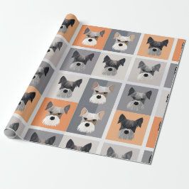 Presente Papel de embalagem Mini Schnauzer