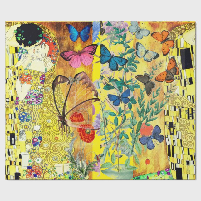 PRESENTE PAPEL DE EMBALAGEM "O BEIJO" DO KLIMPT (Barra)